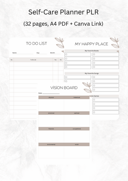 Self-Care Planner