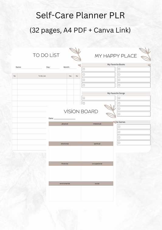 Self-Care Planner