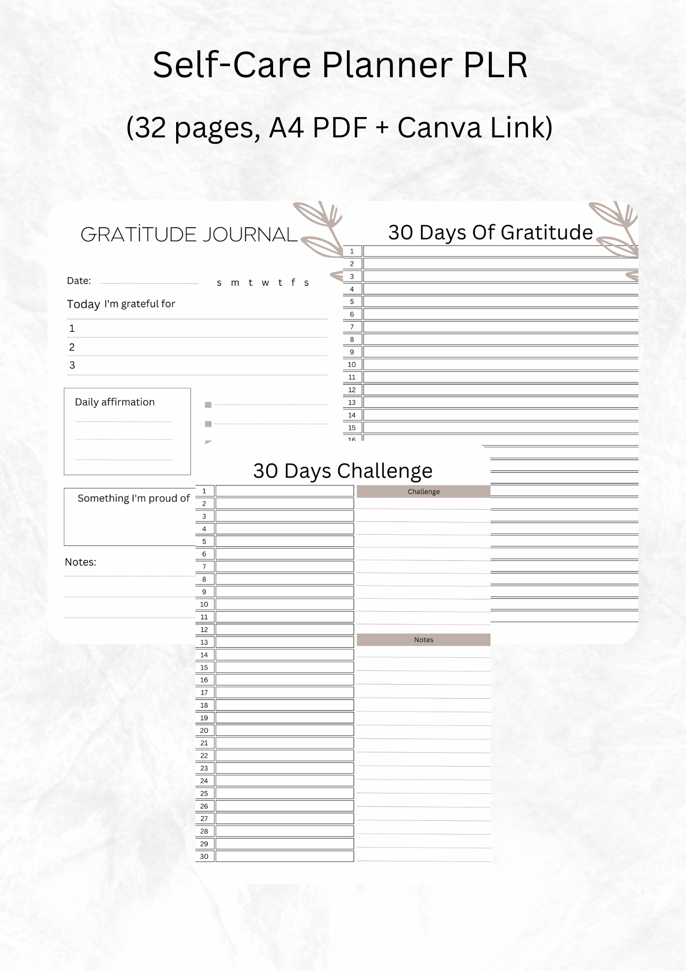 Self-Care Planner