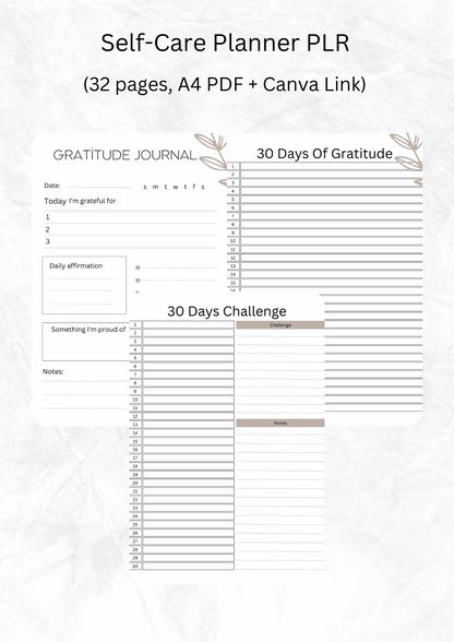 Self-Care Planner
