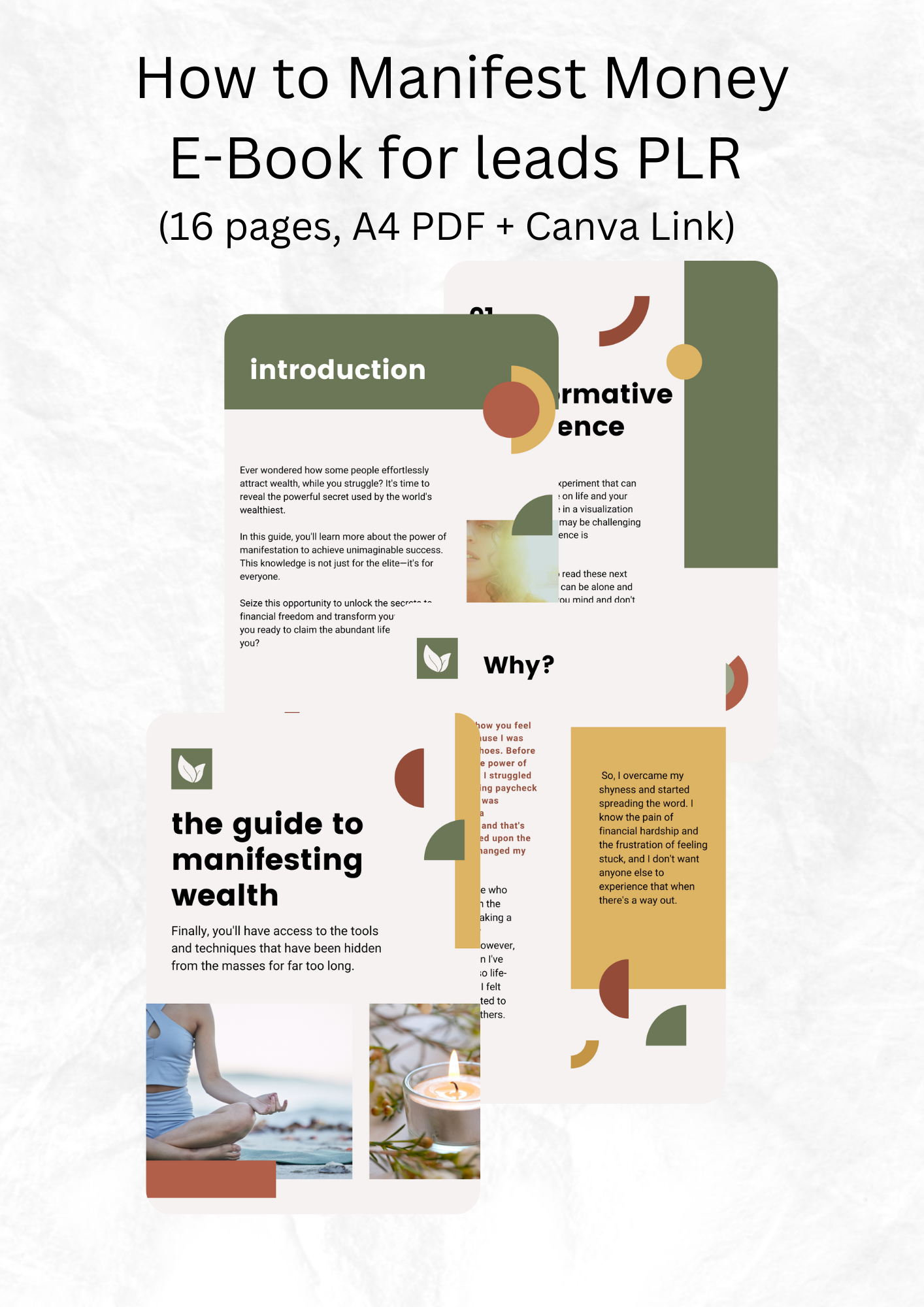 How to Manifest Money E-Book for Leads