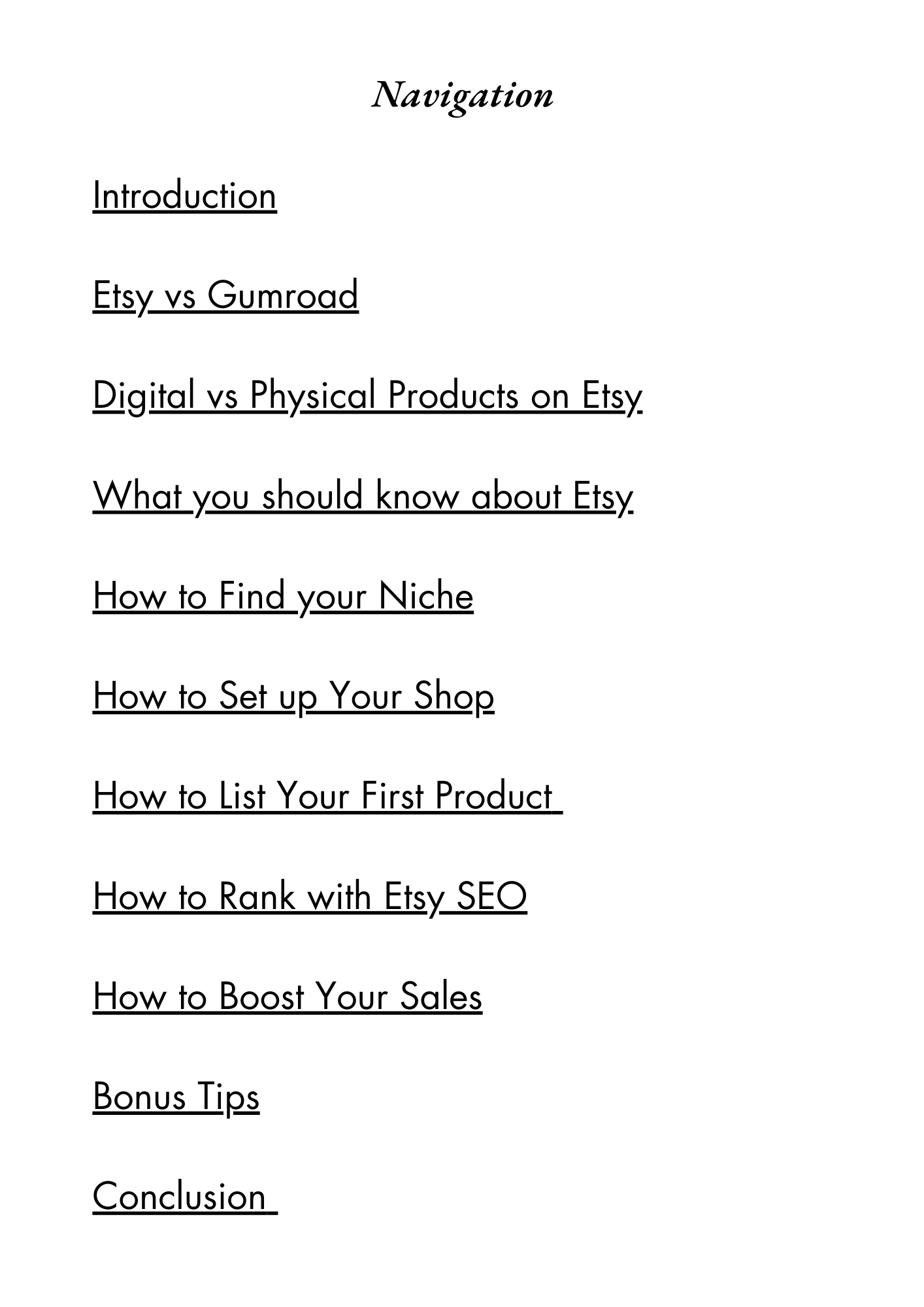 Ultimate Etsy Guide