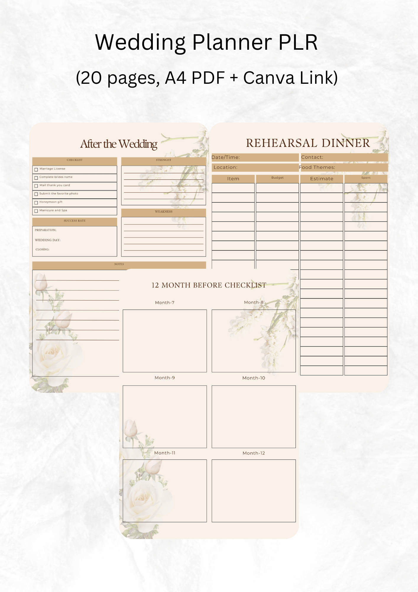 Wedding Planner PLR