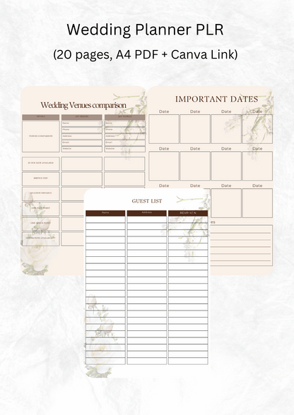 Wedding Planner PLR