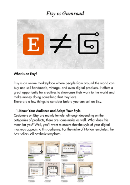 Ultimate Etsy Guide