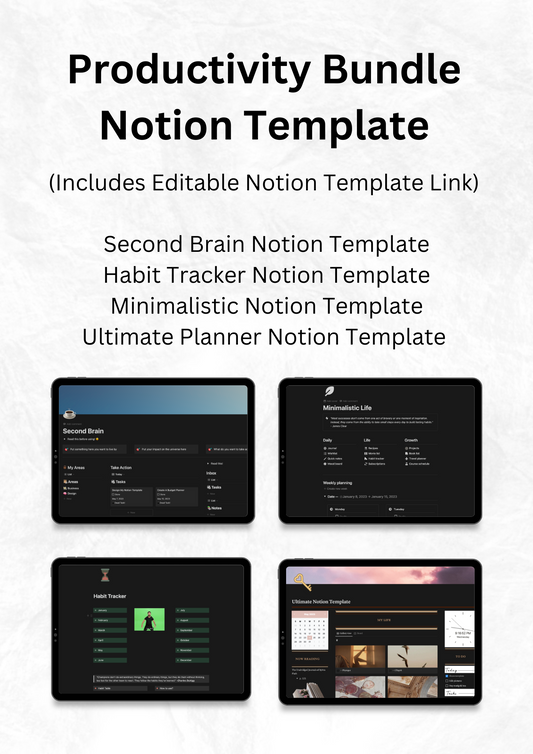 Productivity Bundle Notion Template