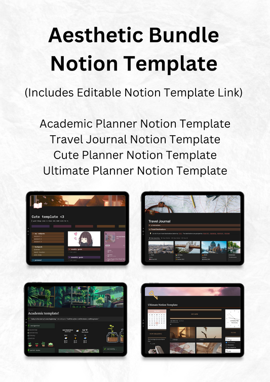 Aesthetic Bundle Notion Template
