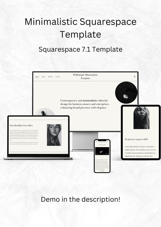 Minimalistic Squarespace Template