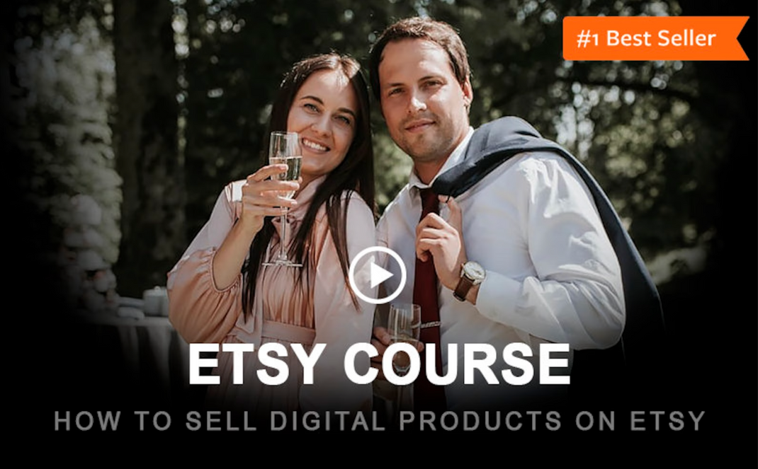 Etsy Course: How to Sell Digital Products on Etsy + Full Design Bundle!
