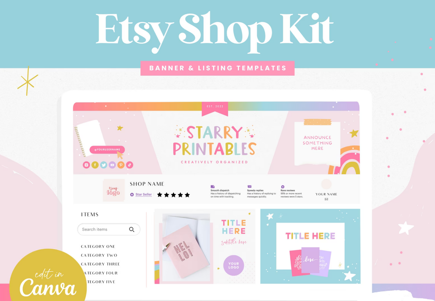 Etsy Premium Shop Template